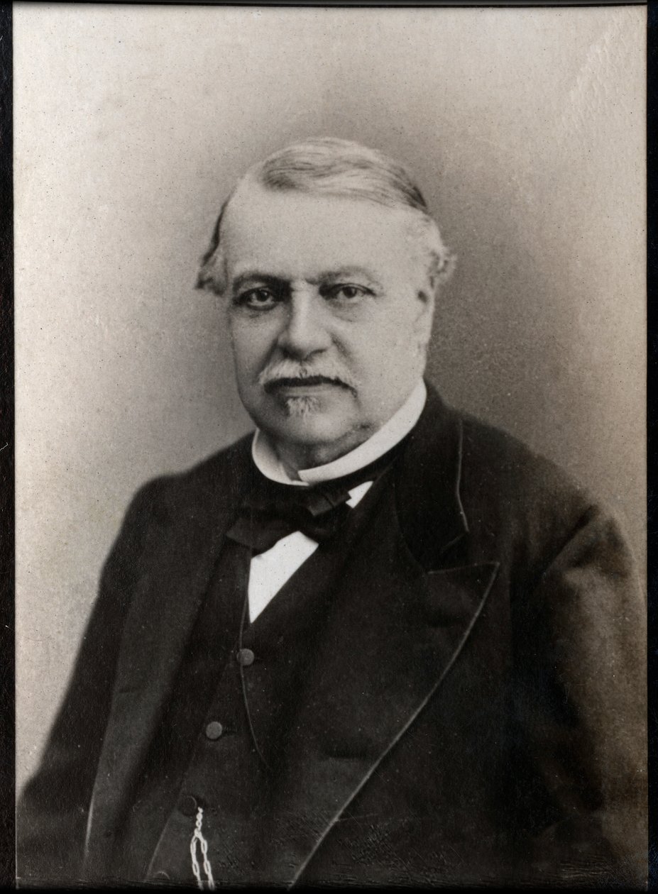 Portret Leona Saya (1826-1896), francuskiego męża stanu i ekonomisty. autorstwa French Photographer