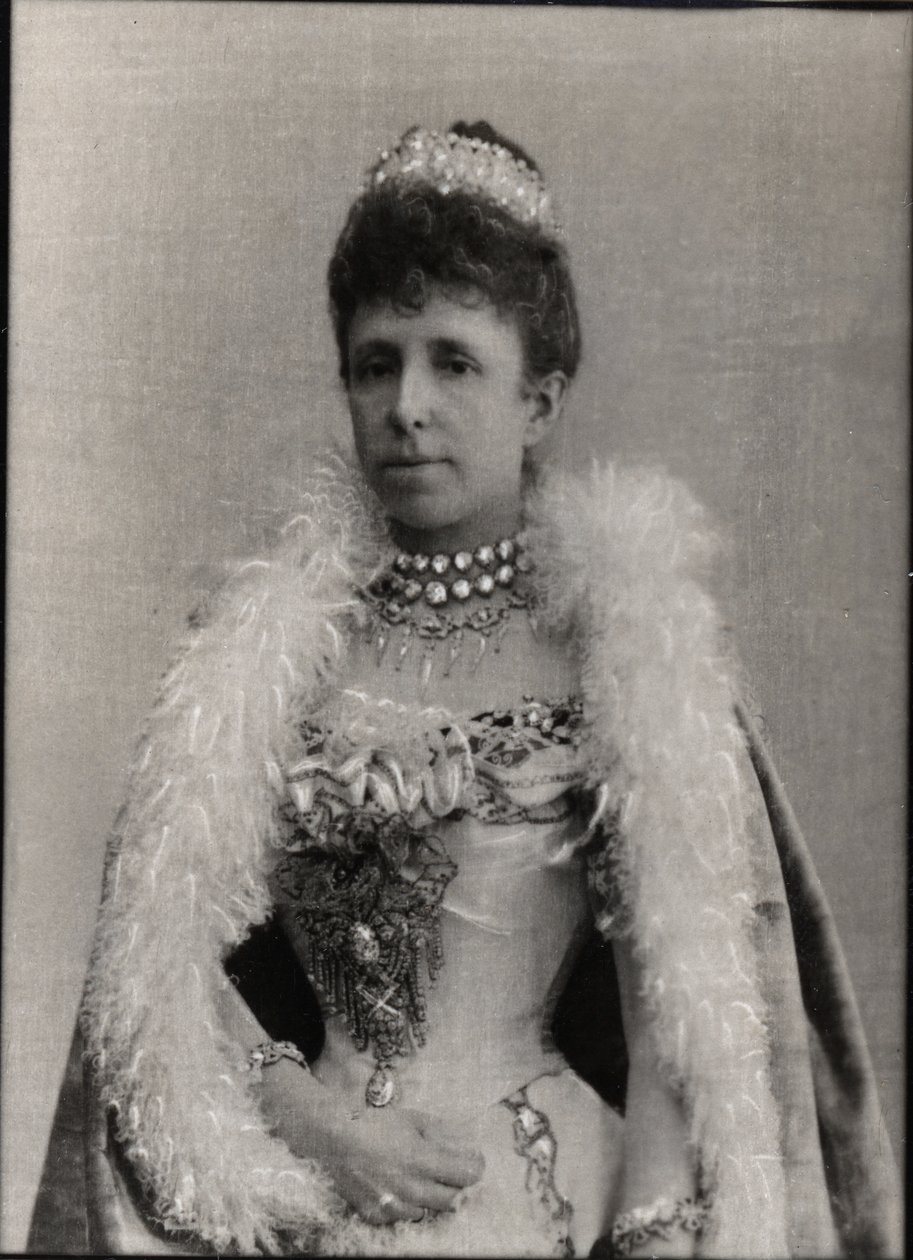 Portret Marii Krystyny Austrii (1858-1929), regentki królowej Hiszpanii. autorstwa French Photographer