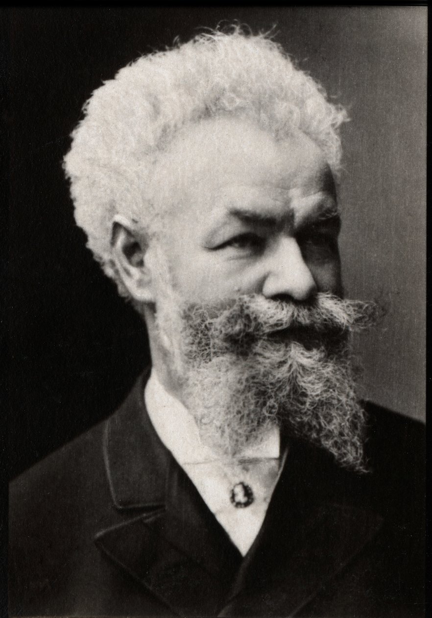 Portret Mihaly Munkacsy (1844-1900), węgierskiego malarza. autorstwa French Photographer