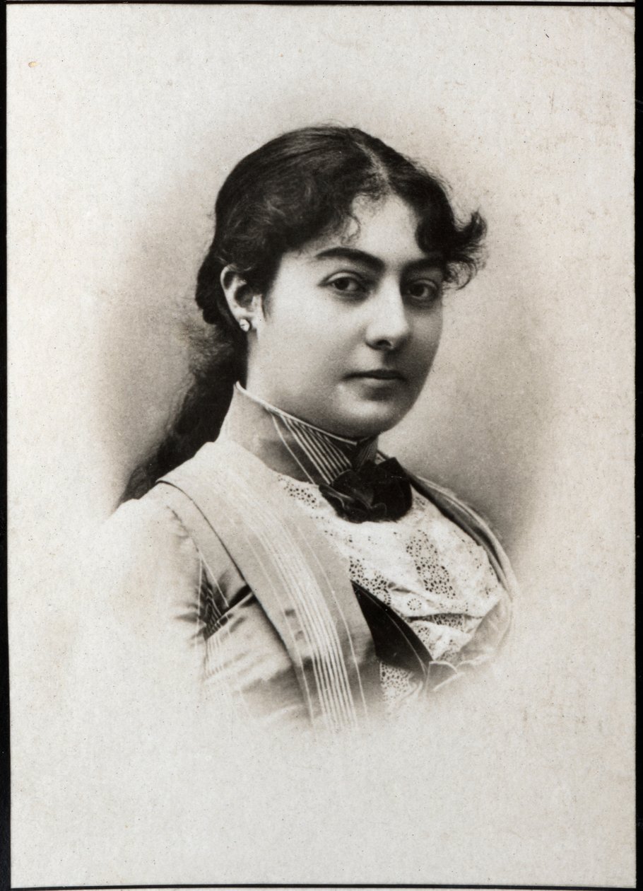 Portret Natalie z Serbii (1859-1941), królowej małżonki Serbii. autorstwa French Photographer