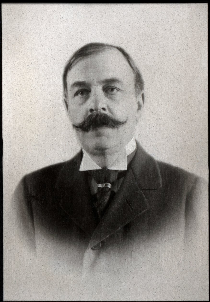 Portret Octave Mirbeau (1848-1917), francuskiego pisarza. autorstwa French Photographer