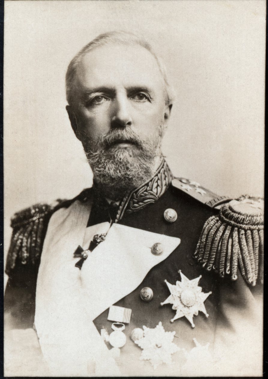Portret Oscara II Szwecji (1829-1907), króla Szwecji i Norwegii. autorstwa French Photographer