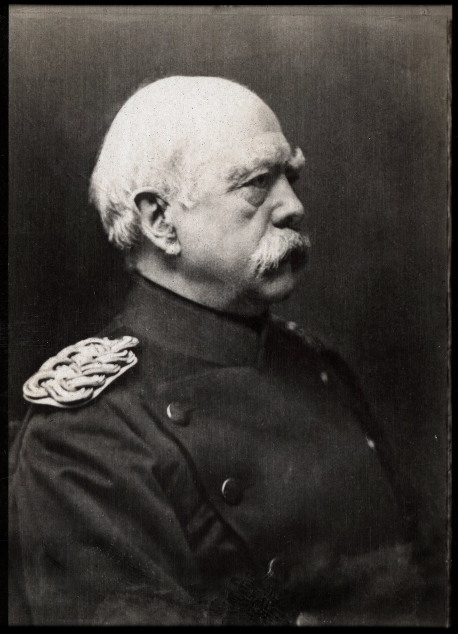 Portret Otto von Bismarcka (1815-1898), niemieckiego pruskiego męża stanu. autorstwa French Photographer