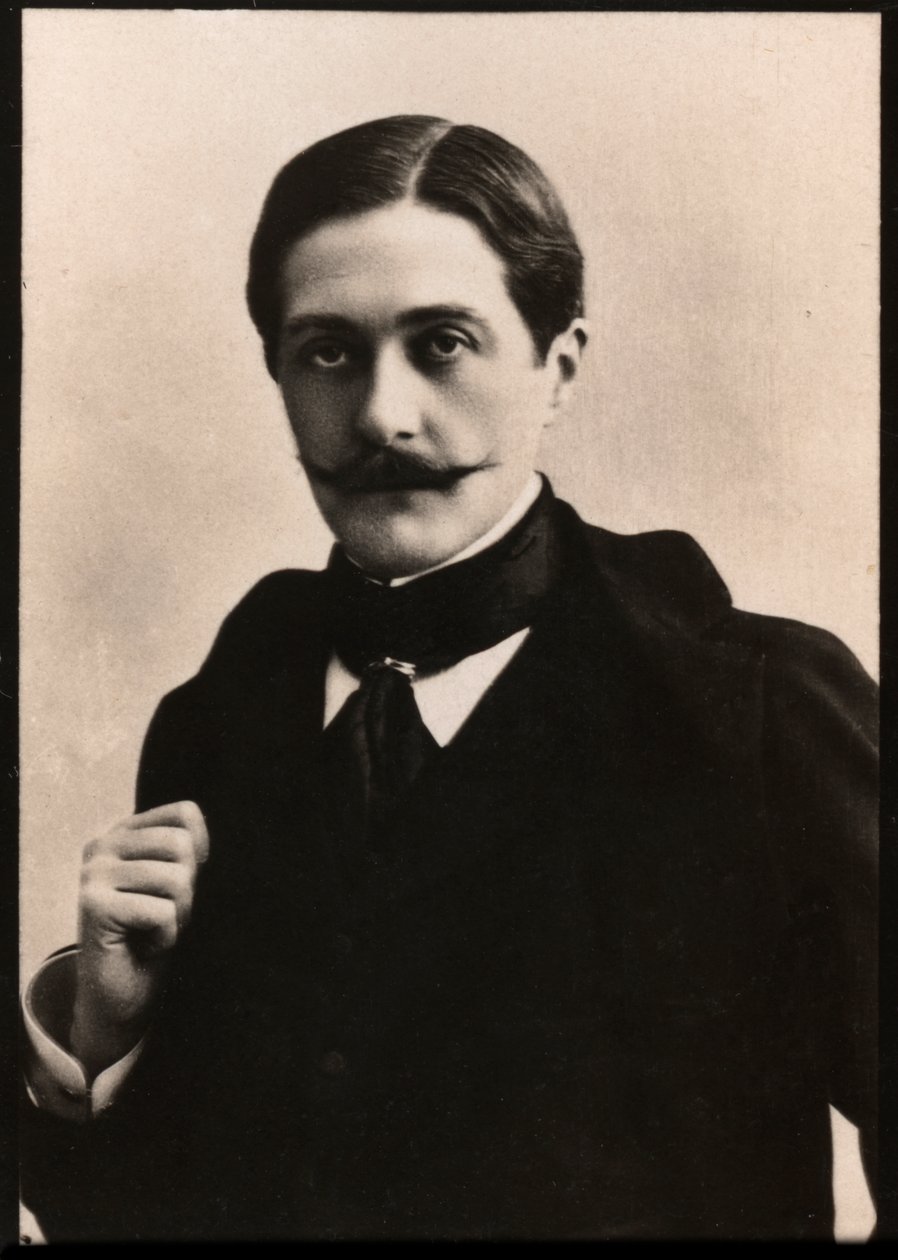 Portret Paula Hervieu (1857-1915), francuskiego dramaturga i powieściopisarza. autorstwa French Photographer