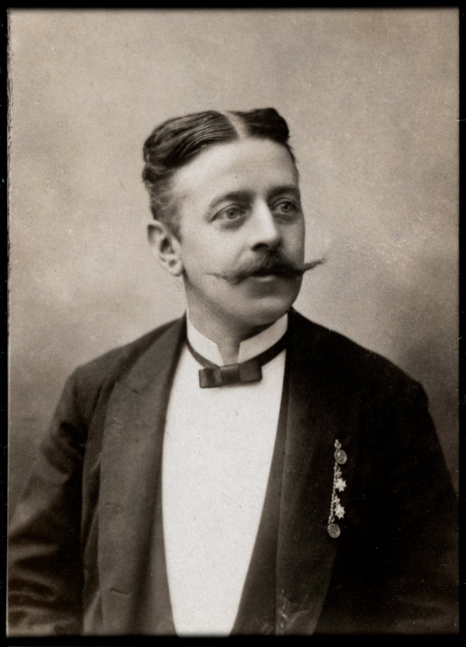 Portret Philippa Fahrbacha (1843-1894), austriackiego kompozytora. autorstwa French Photographer