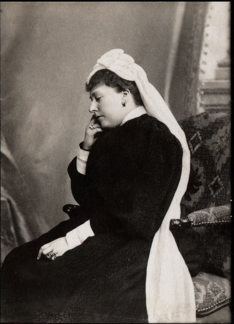 Portret księżniczki Beatrice z Wielkiej Brytanii (1857-1944). autorstwa French Photographer