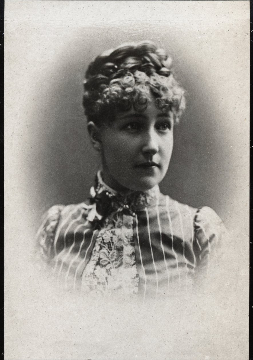 Portret księżniczki Stephanie z Belgii (1864-1945) autorstwa French Photographer