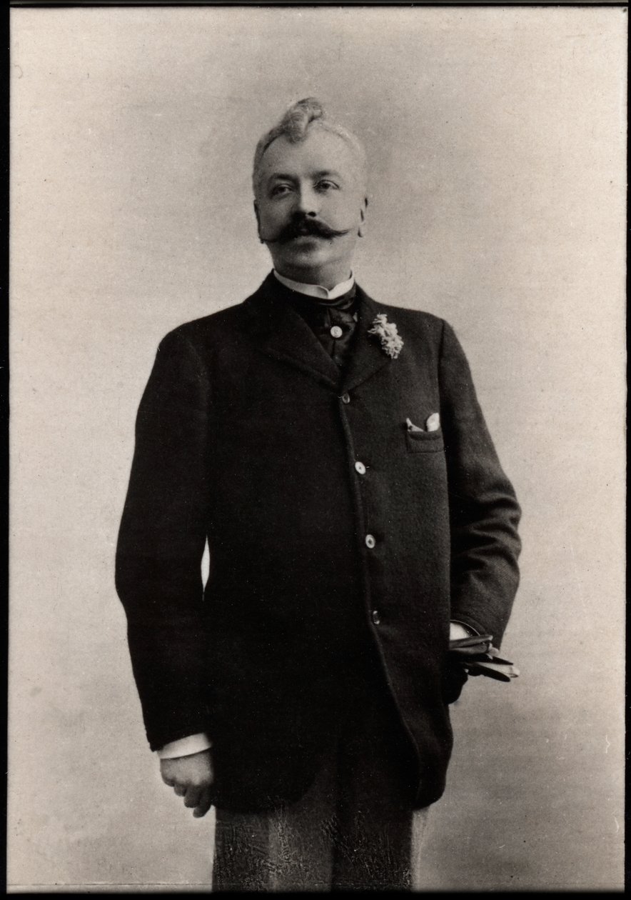 Portret Rene Maizeroya (1856-1918), francuskiego pisarza. autorstwa French Photographer