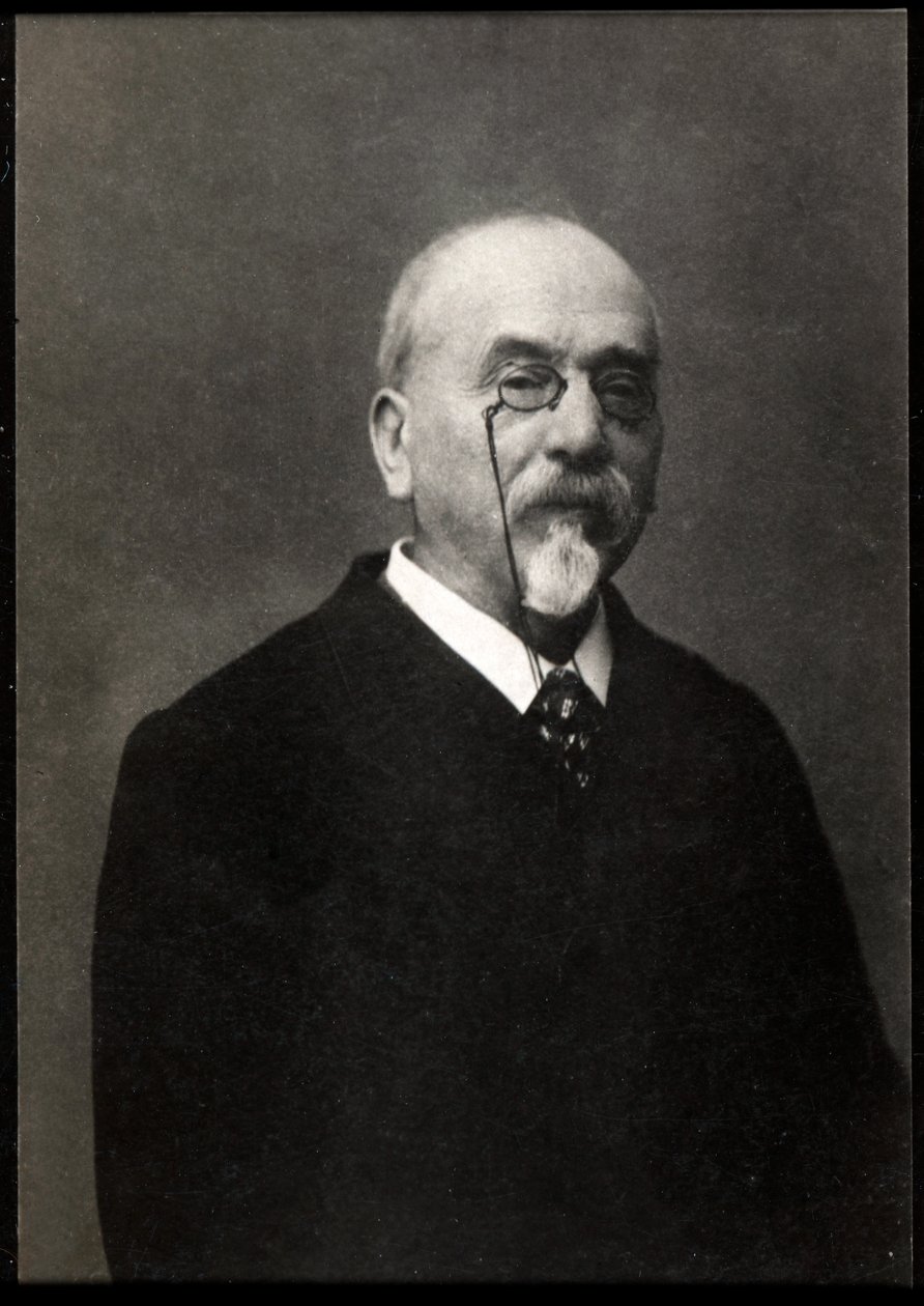 Portret Victora Cherbulieza (1829-1899), francuskiego powieściopisarza i pisarza. autorstwa French Photographer