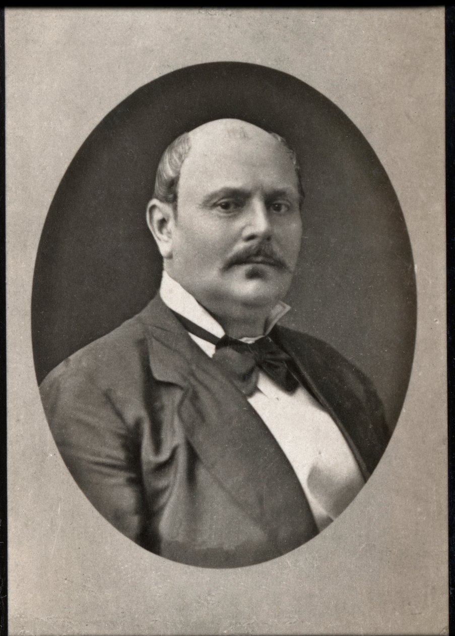 Portret Xaviera de Montepina (1823-1902), francuskiego pisarza. autorstwa French Photographer