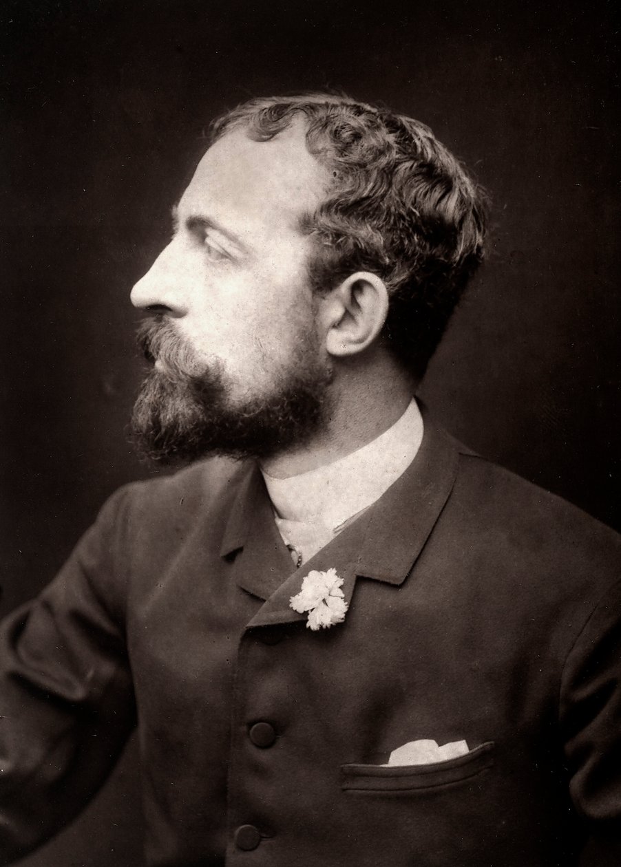 Artysta Théobald Chartran sportretowany z okazji Salonu Paryskiego, 1885 r. autorstwa French Photographer
