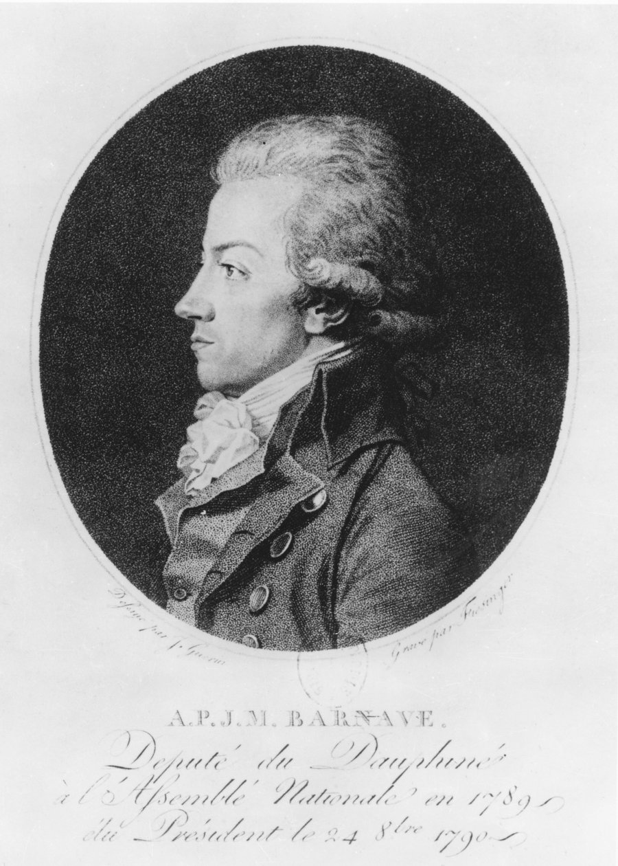 Antoine Pierre Joseph Marie Barnave autorstwa French School