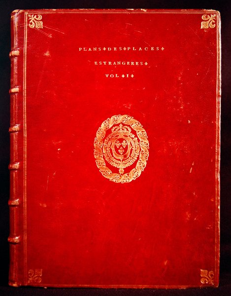 Atlas Ludwika XIV. Zagraniczne plany miejsc siedzących, tom 1, 1665 (skóra) autorstwa French School