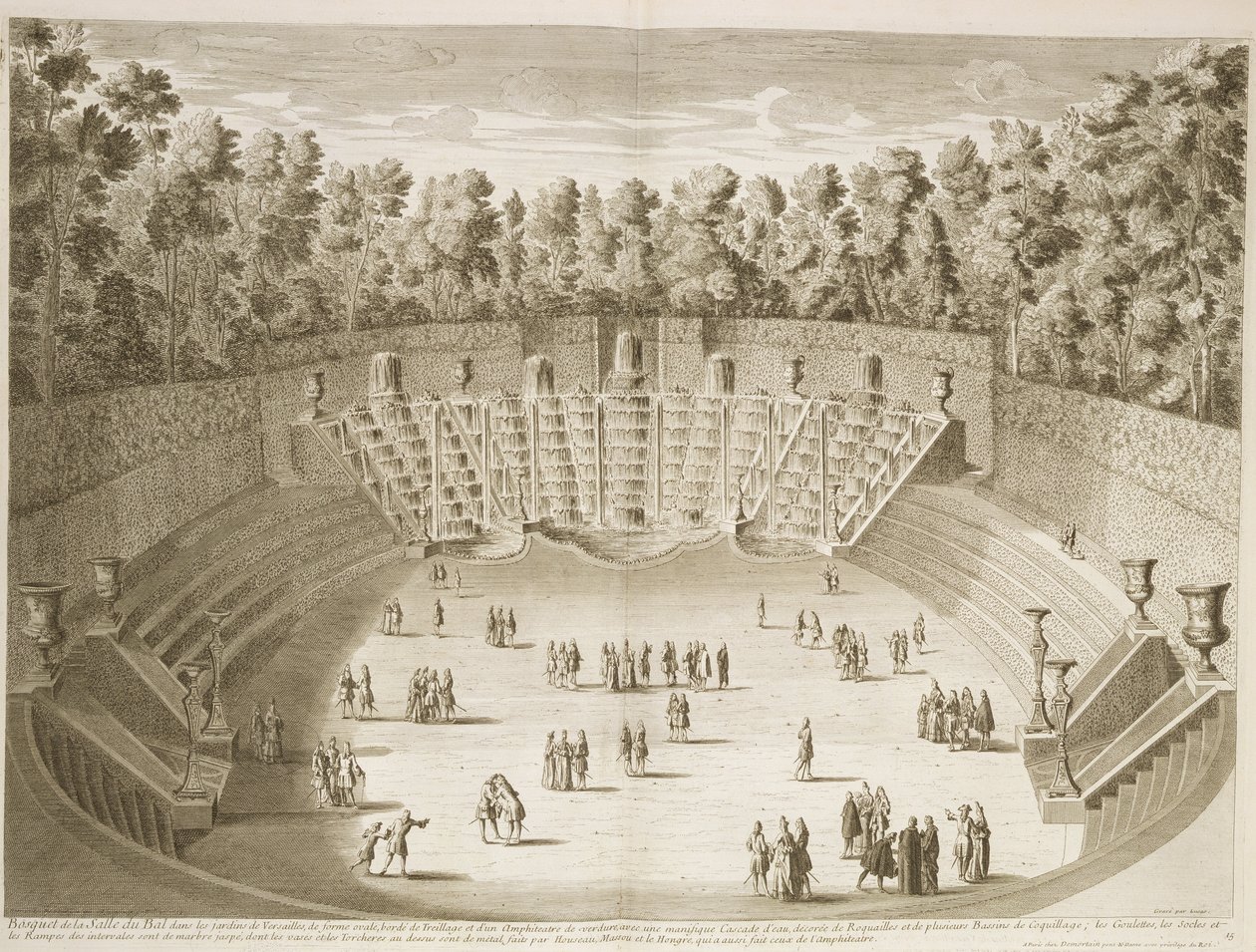 Gaj sali balowej, Wersal, ok. 1715 autorstwa French School