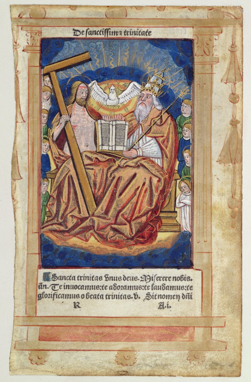 CL 22719A Trójca z listów psalmu autorstwa French School