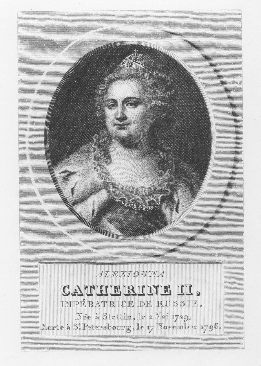 Katarzyna II z Rosji autorstwa French School