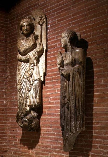 Figury Zwiastowania, z zewnątrz St. Sernin, ok. 1200 (patrz także 223471) autorstwa French School