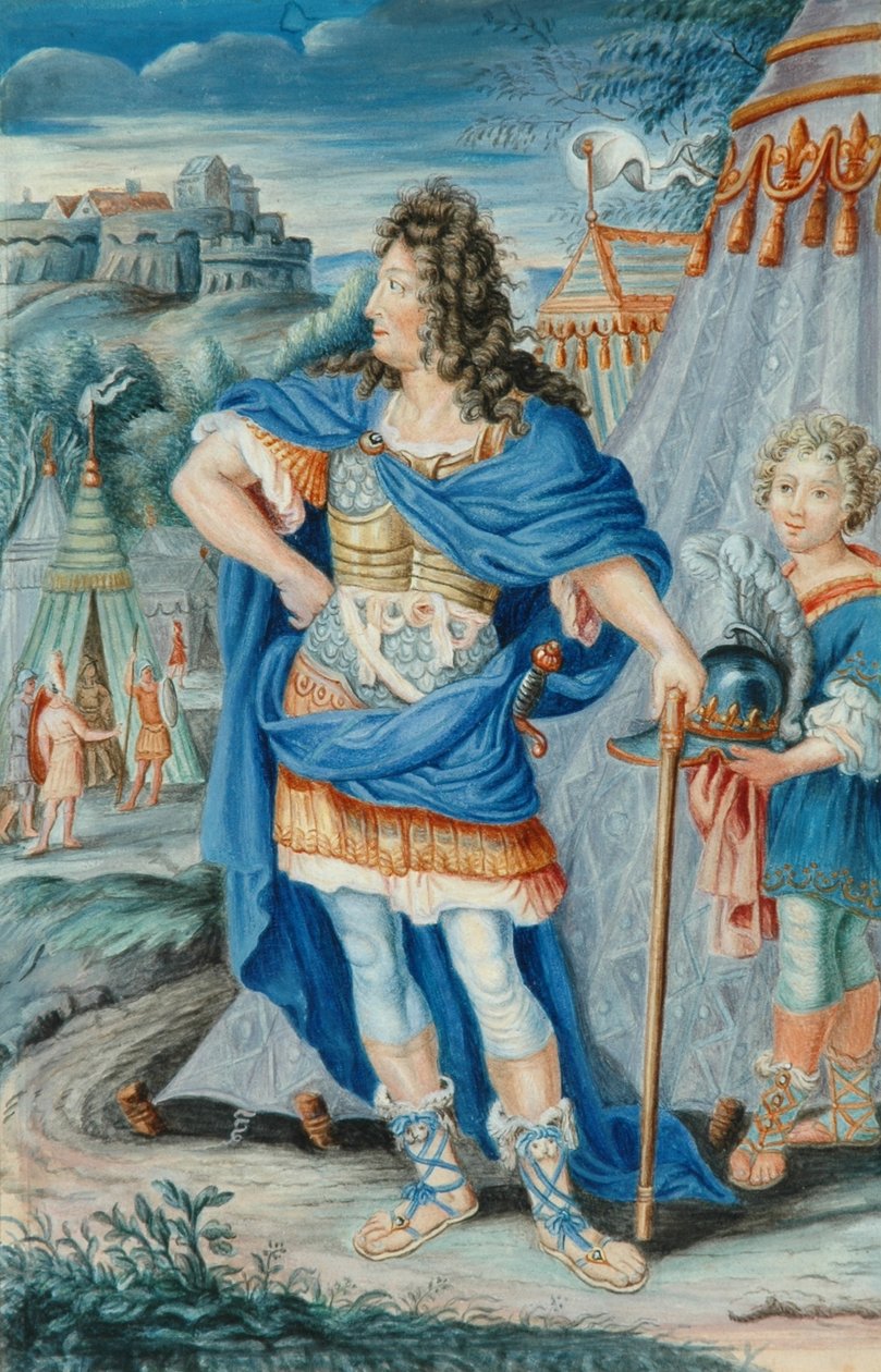 Francuski szlachcic w średniowiecznym stroju (tempera) autorstwa French School