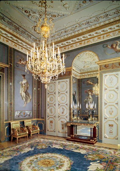 Wnętrze Salon de Musique w mieszkaniu Hortense de Beauharnais (1783-1837) 1803-10 autorstwa French School