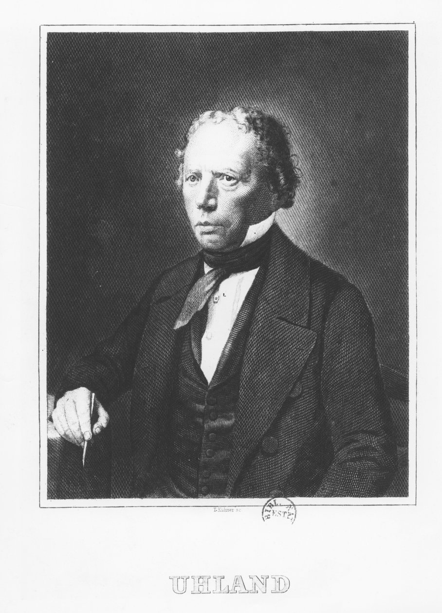 Johann Ludwig Uhland autorstwa French School