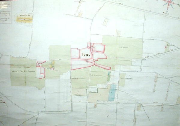 Mapa Ivry i okolic (szczegóły 209564) autorstwa French School