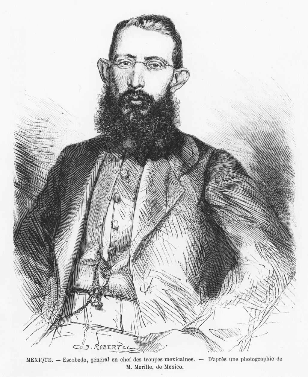 Mariano Escobedo autorstwa French School