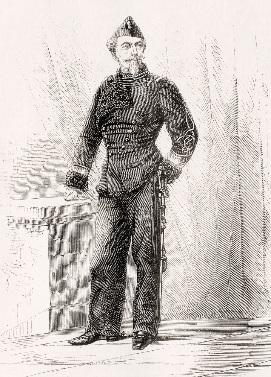 Nicolae Golescu, z LUnivers Illustré, opublikowany 1866 autorstwa French School