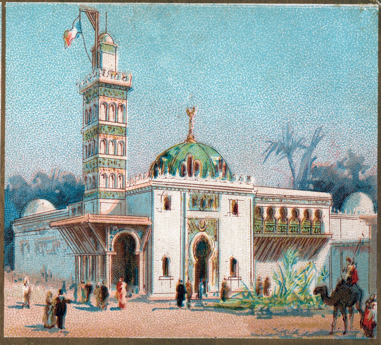 Paryż. Wystawa powszechna z 1889 r.: Meczet arabski. autorstwa French School