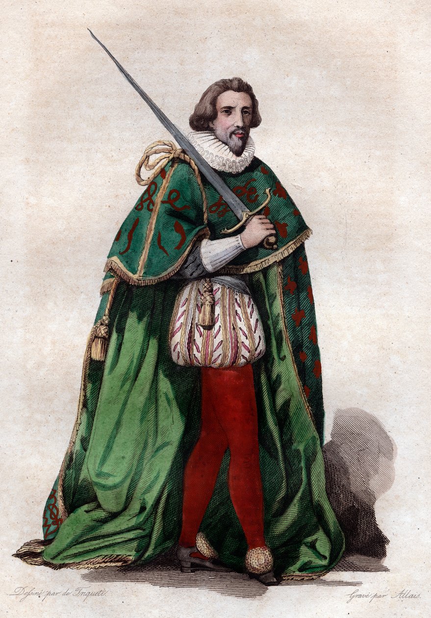 Portret Francois de Bonne, księcia Lesdiguieres (1543-1626), francuskiego żołnierza i konstabla Francji. autorstwa French School