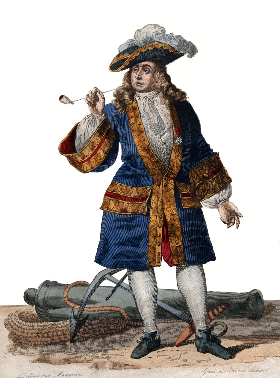 Portret Jeana Barta (1650-1702), francuskiego korsarza. autorstwa French School
