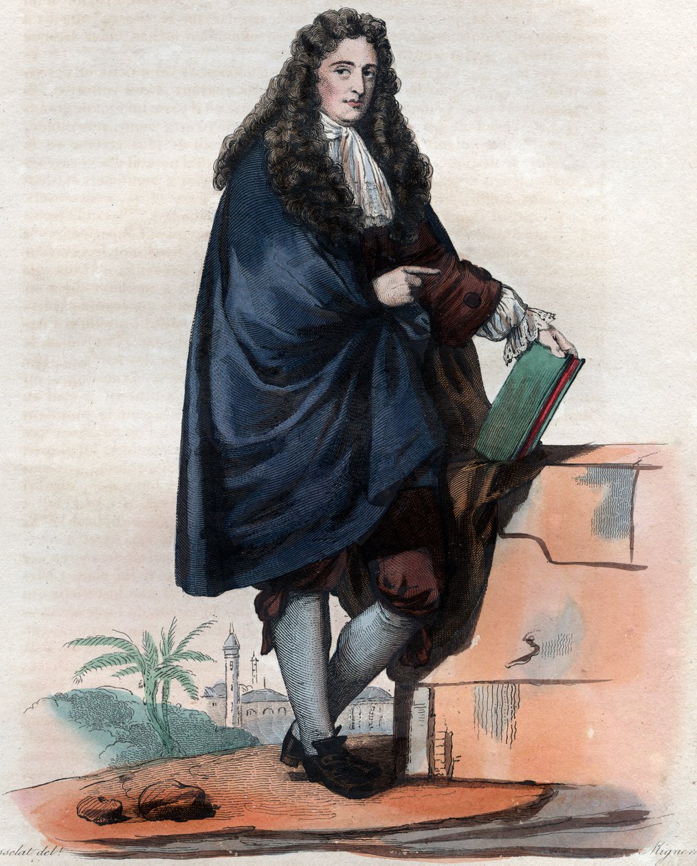 Portret Jeana Chardina (1643-1713), francuskiego jubilera i podróżnika. autorstwa French School