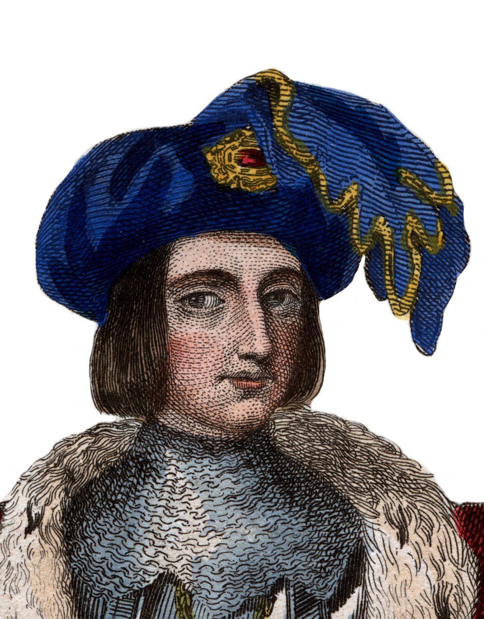 Portret Jana Orleańskiego, hrabiego Dunois (bękarta orleańskiego) (1402-1468). autorstwa French School