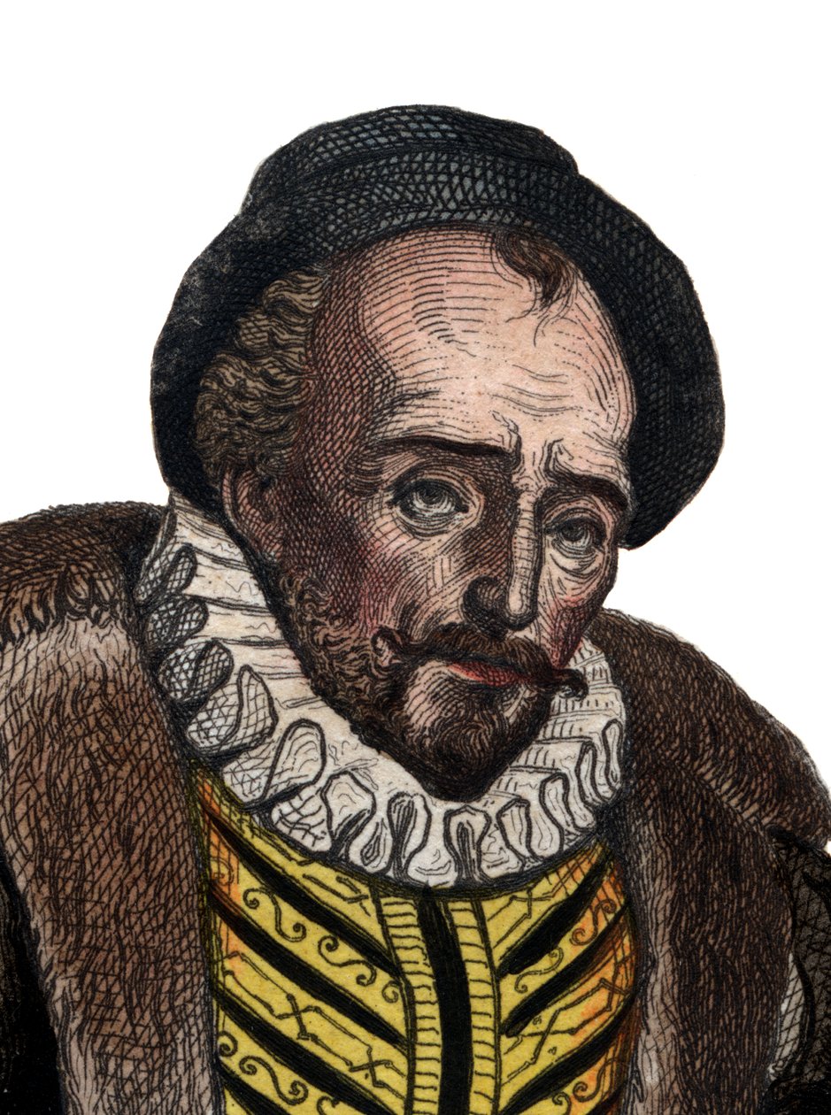 Portret lorda Michela Eyquema de Montaigne (1533-1592), francuskiego pisarza. autorstwa French School