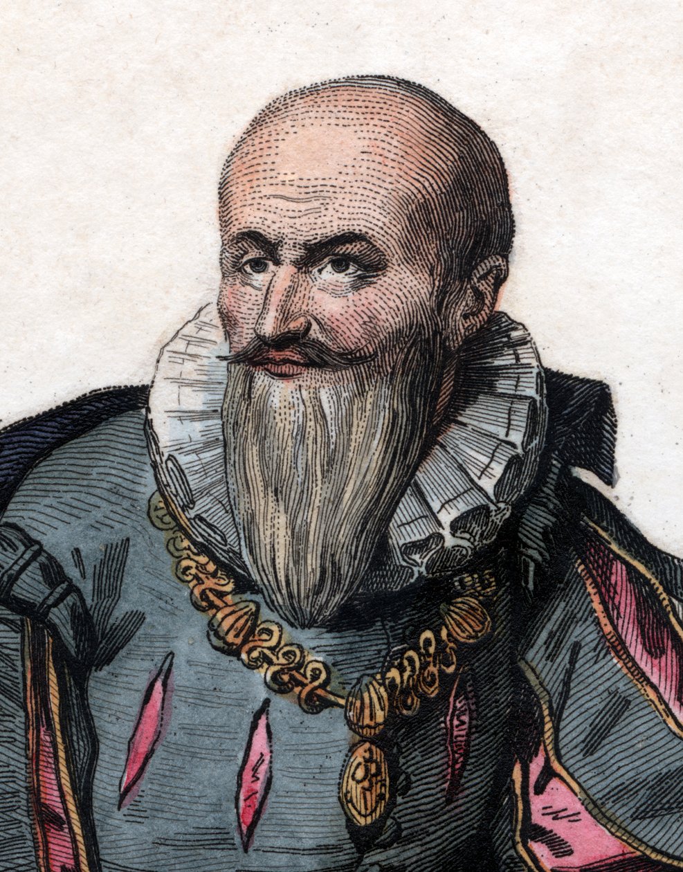 Portret Maksymiliena de Bethune, księcia Sully (1559-1641), francuskiego żołnierza i ministra. autorstwa French School