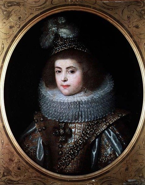 Portret młodej dziewczyny z dworu króla Nawarry autorstwa French School