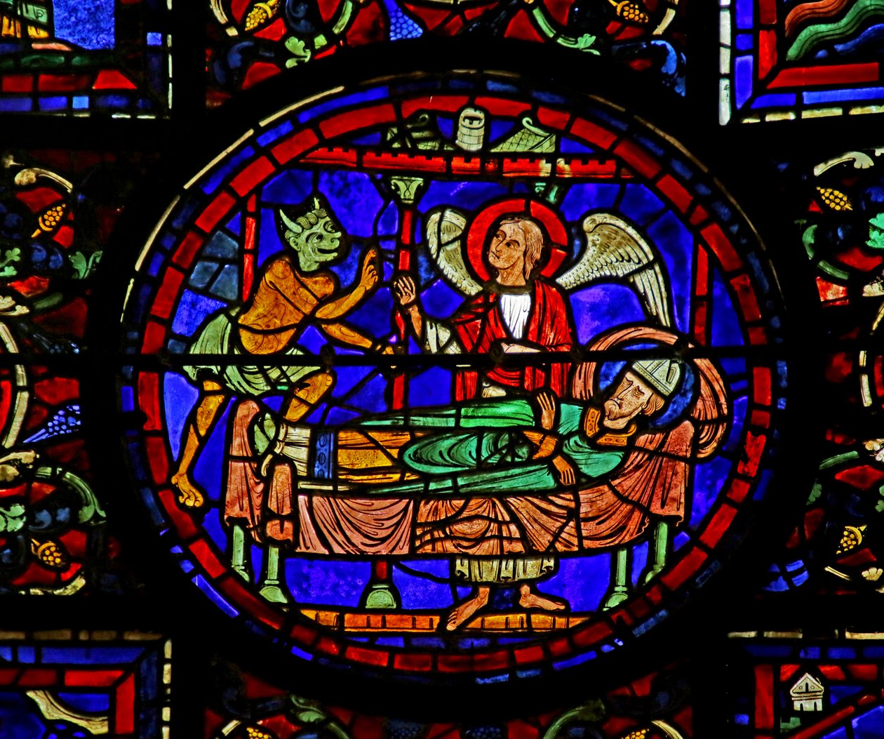 Scena z życia św. Marcina, Katedra w Chartres autorstwa French School