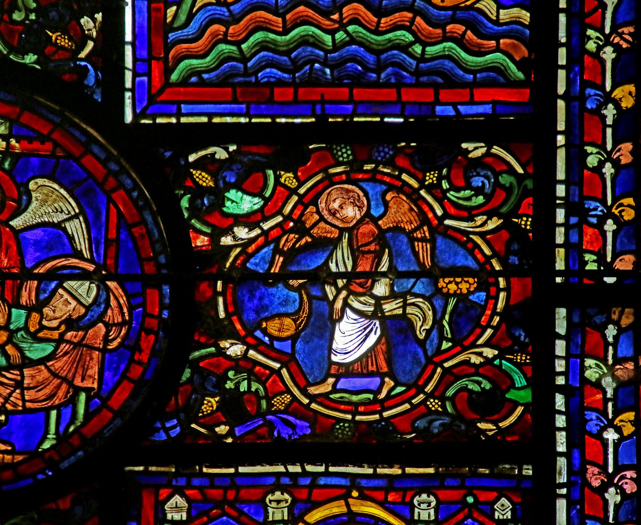 Scena z życia św. Marcina, Katedra w Chartres autorstwa French School
