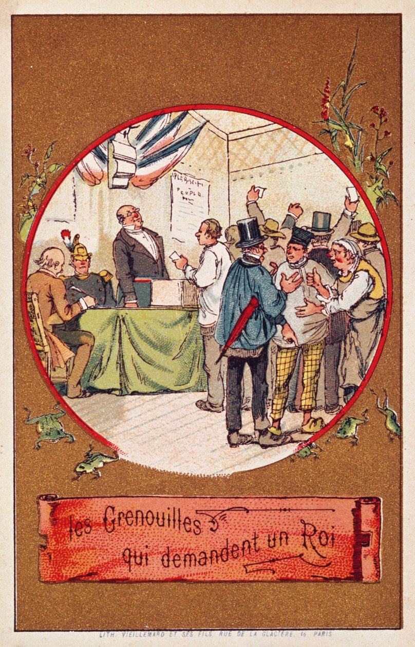 Żaby, które pragnęły króla autorstwa French School