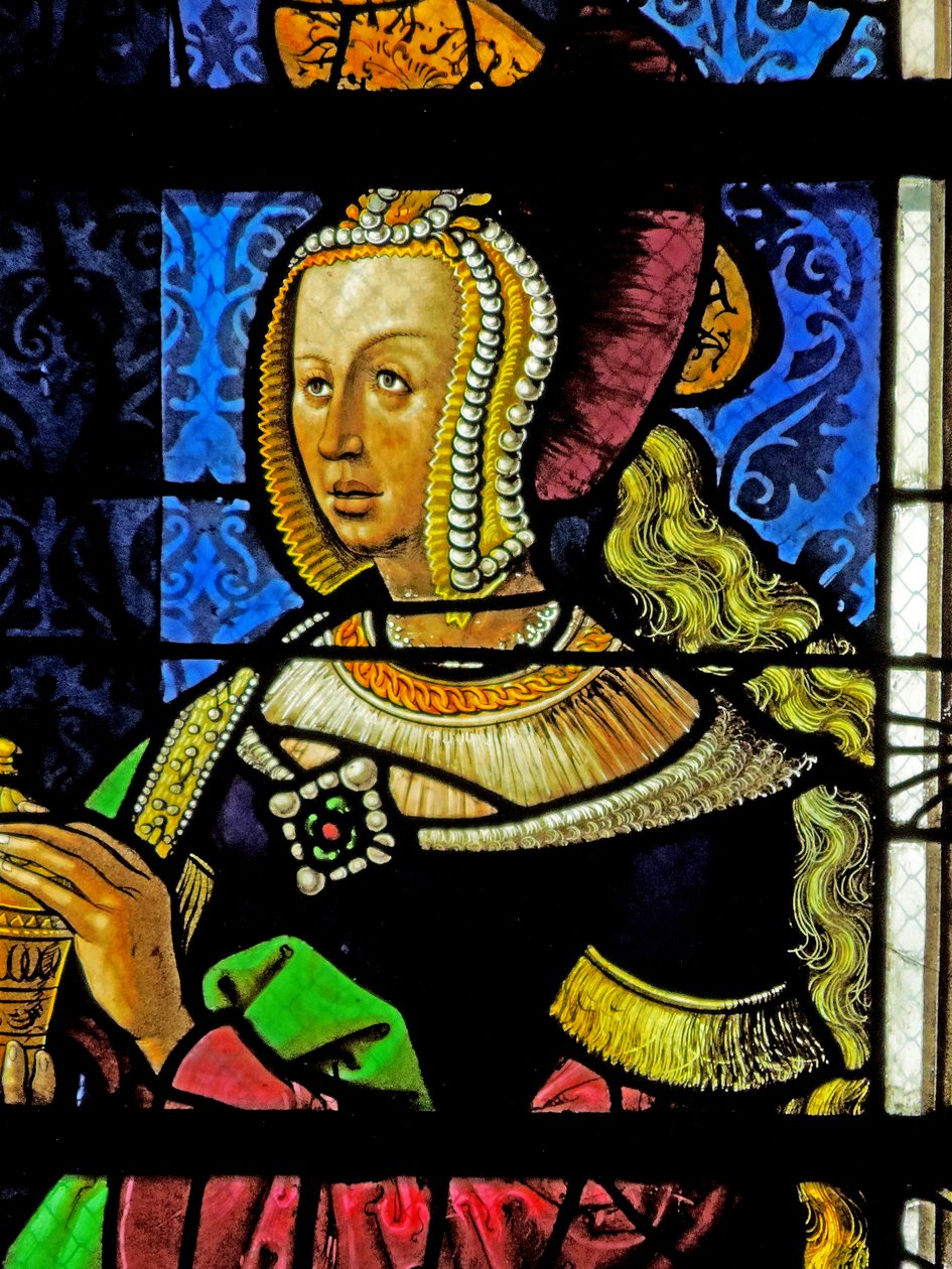 Okno przedstawiające św. Marię Magdalenę autorstwa French School
