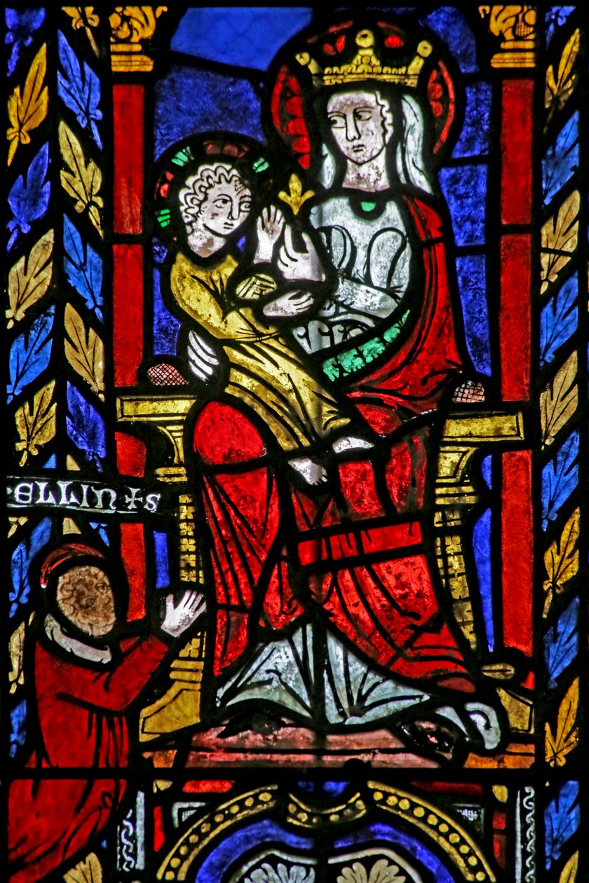 Okno z kościoła św. Jana Chrzciciela, ok.1275 autorstwa French School