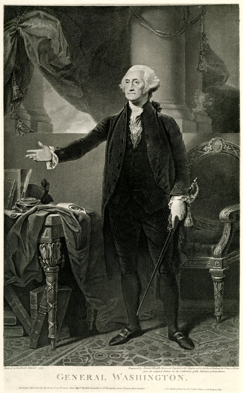 George Washington, 1884-90 (fototyp) autorstwa German School