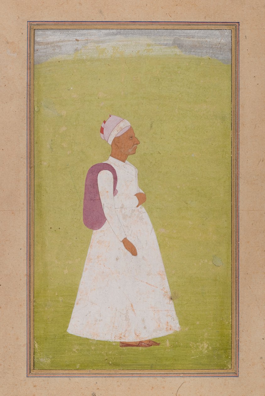 Stary człowiek, ok. 1730 (nieprzezroczysta toaleta na papierze) autorstwa Indian School