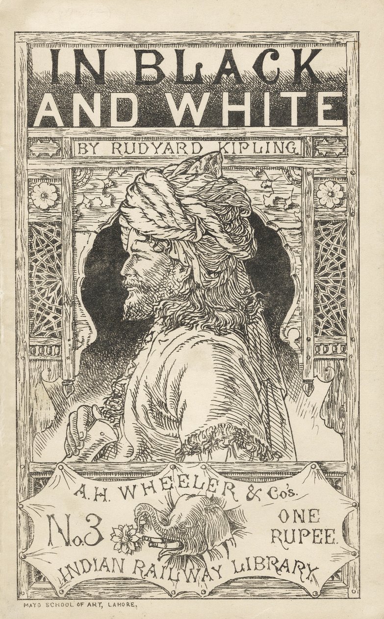 W czerni i bieli Rudyarda Kiplinga (1865 - 1936), ilustracja z Biblioteki Kolei Indyjskich AH Wheeler & Cos, wyd. 1888 autorstwa Indian School