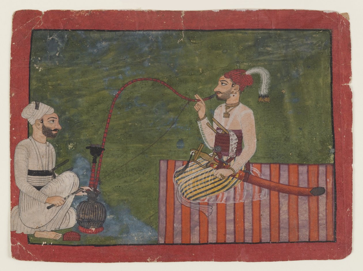 Portret księcia, ok. 1700-1710 (nieprzezroczyste wc na papierze) autorstwa Indian School
