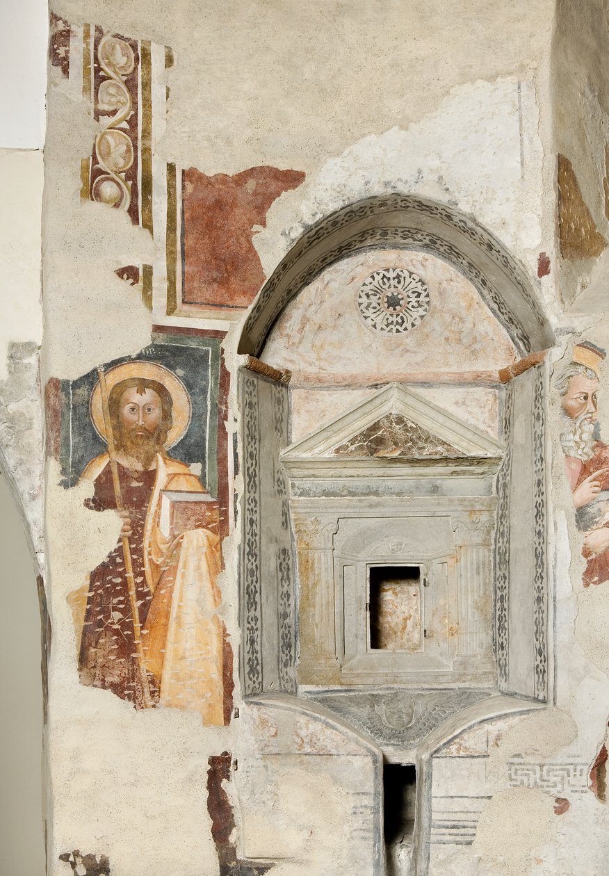 Nisza z tabernakulum i apostołami autorstwa Italian School