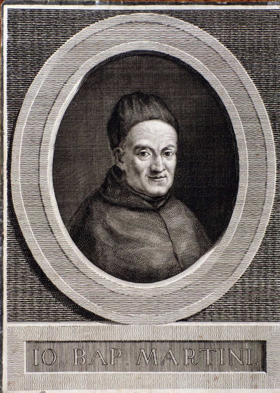 Portret Giovanniego Battisty Martiniego (1706-1784) włoskiego kompozytora i teoretyka muzyki autorstwa Italian School