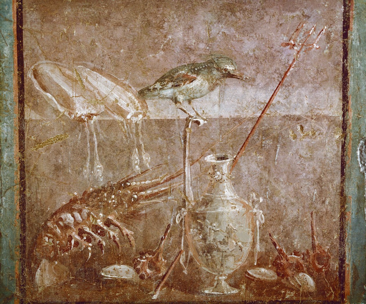 Martwa natura z ptakiem i homarem autorstwa Roman