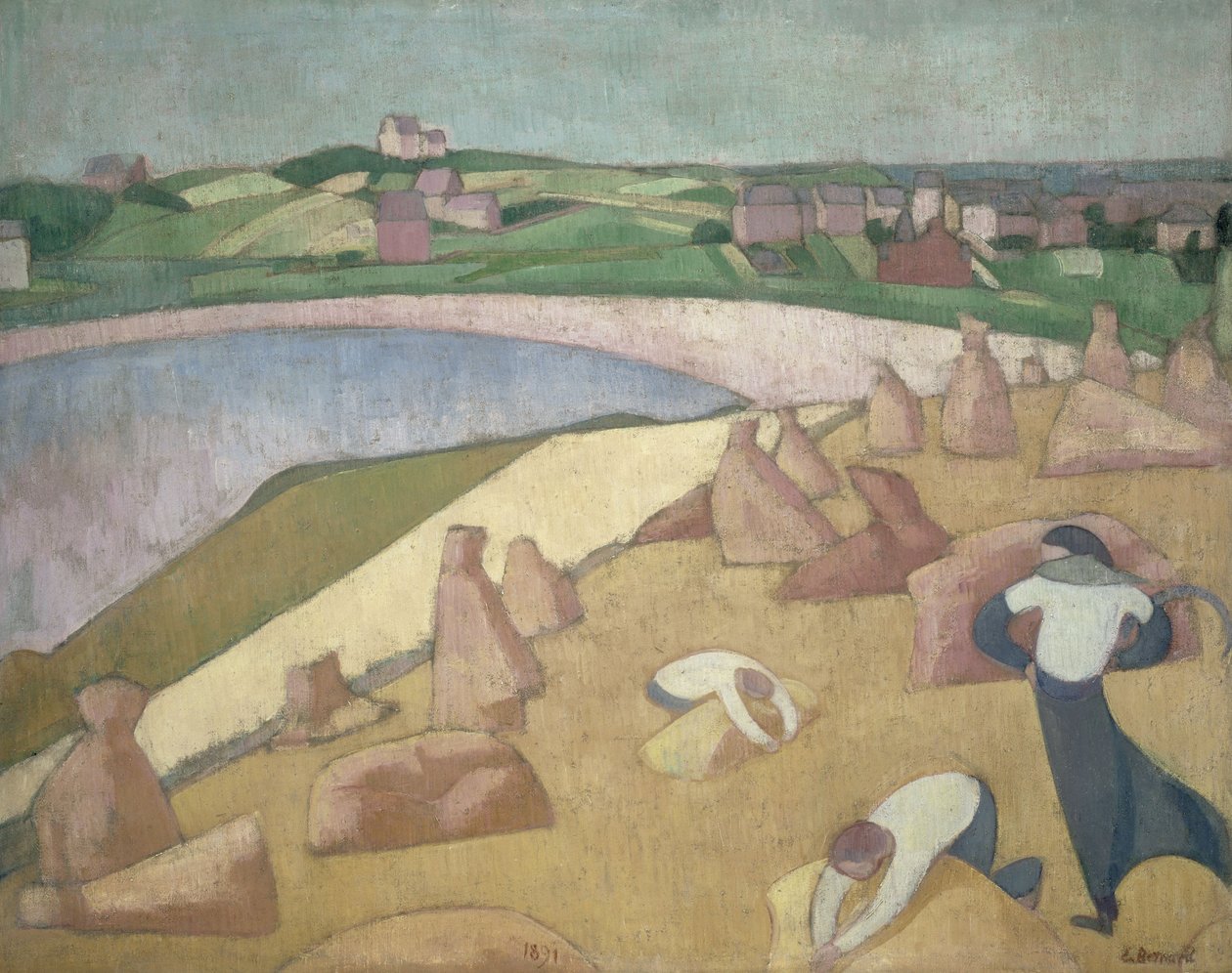 nAngielski: Moisson au bord de la mernHarvest by the Sea autorstwa Unbekannt Unbekannt