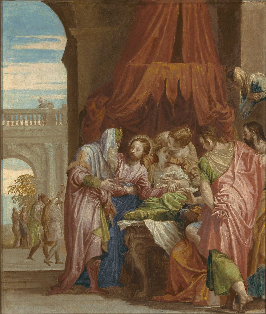 Podniesienie córki Jaira, ok. 1546 r. autorstwa Paolo Veronese