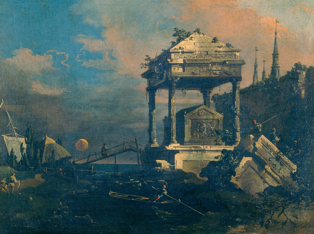 Capriccio z grobowcem autorstwa Giovanni Antonio Canal